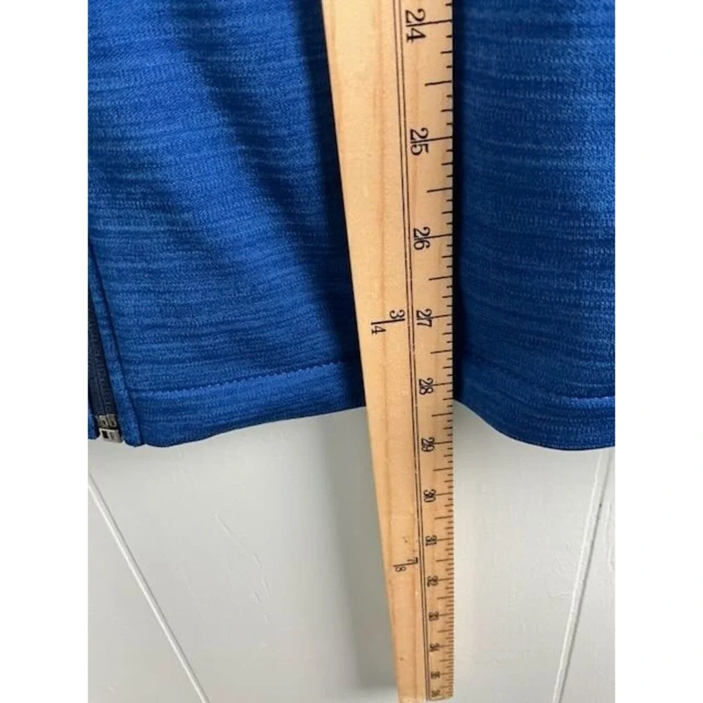 Vineyard Vines Mens Blue Full Zip Performance Vest Large 1K002235 Heathered Golf